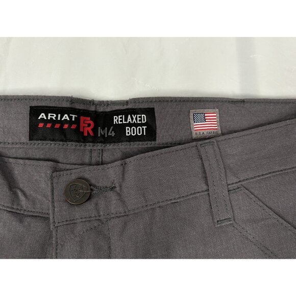 Ariat FR M4 Relaxed Duralight Ripstop Bootcut Pant Gray Men’s 34x34 10026002 - Picture 3 of 12